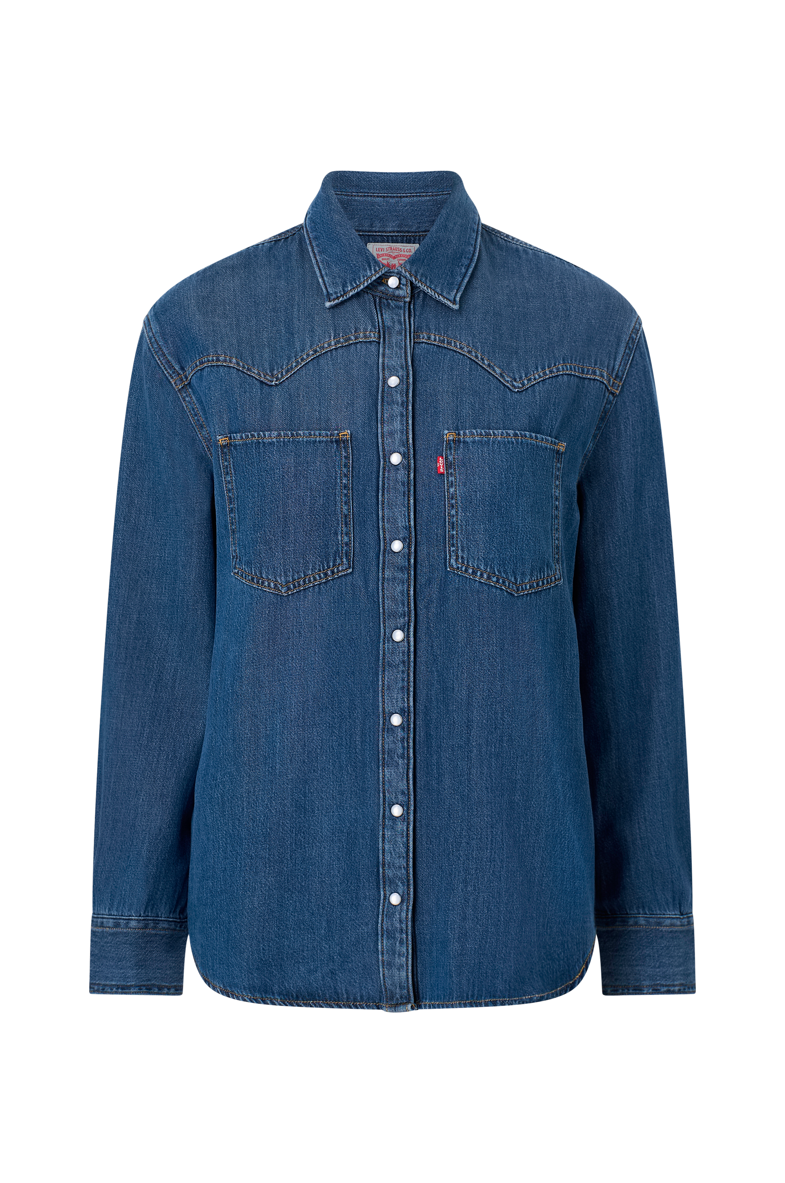 Denimskjorte Teodora Western Shirt v:6655684