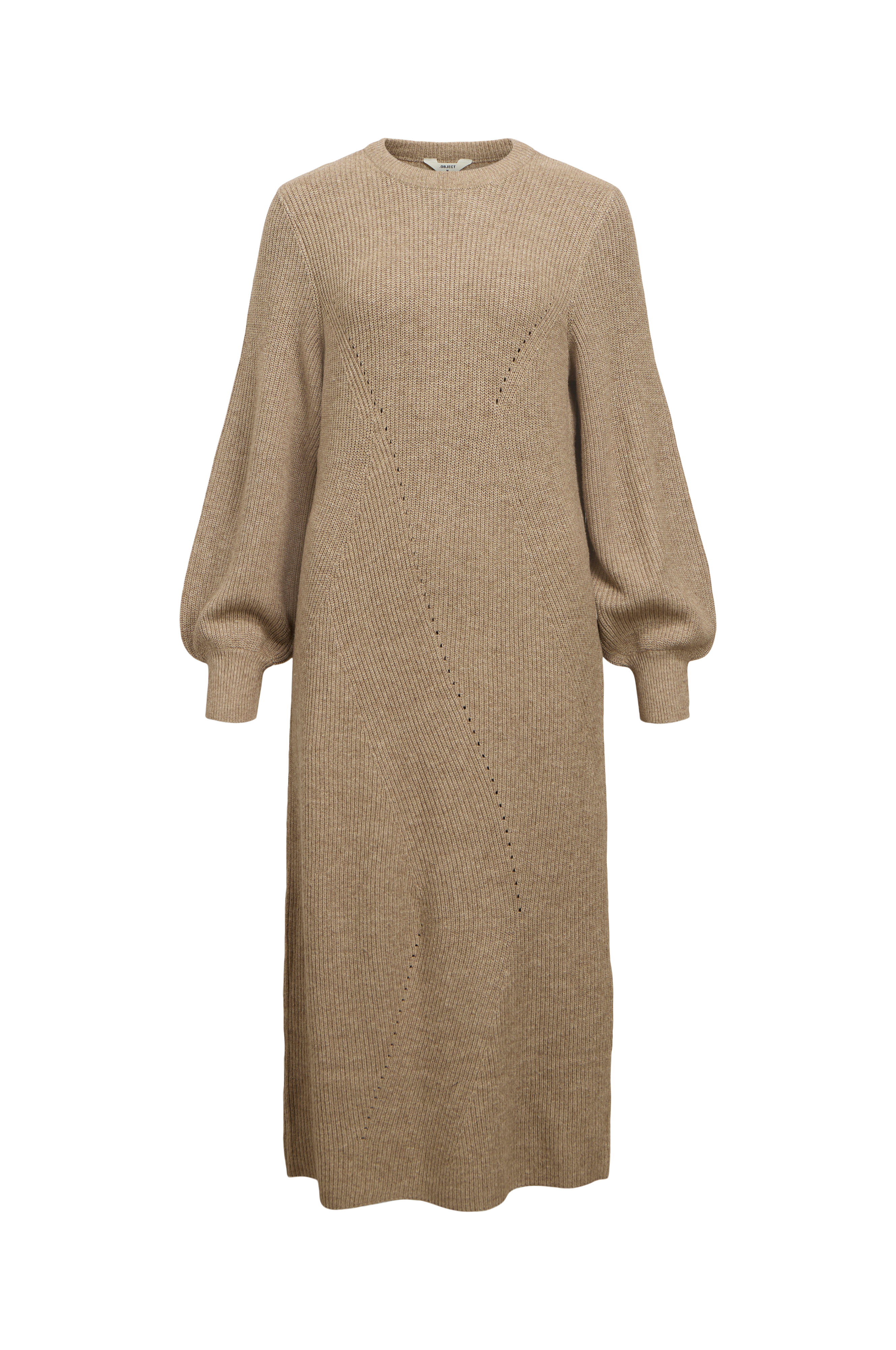 Kjole objDitte RE L/S Knit Midi Dress v:2847460