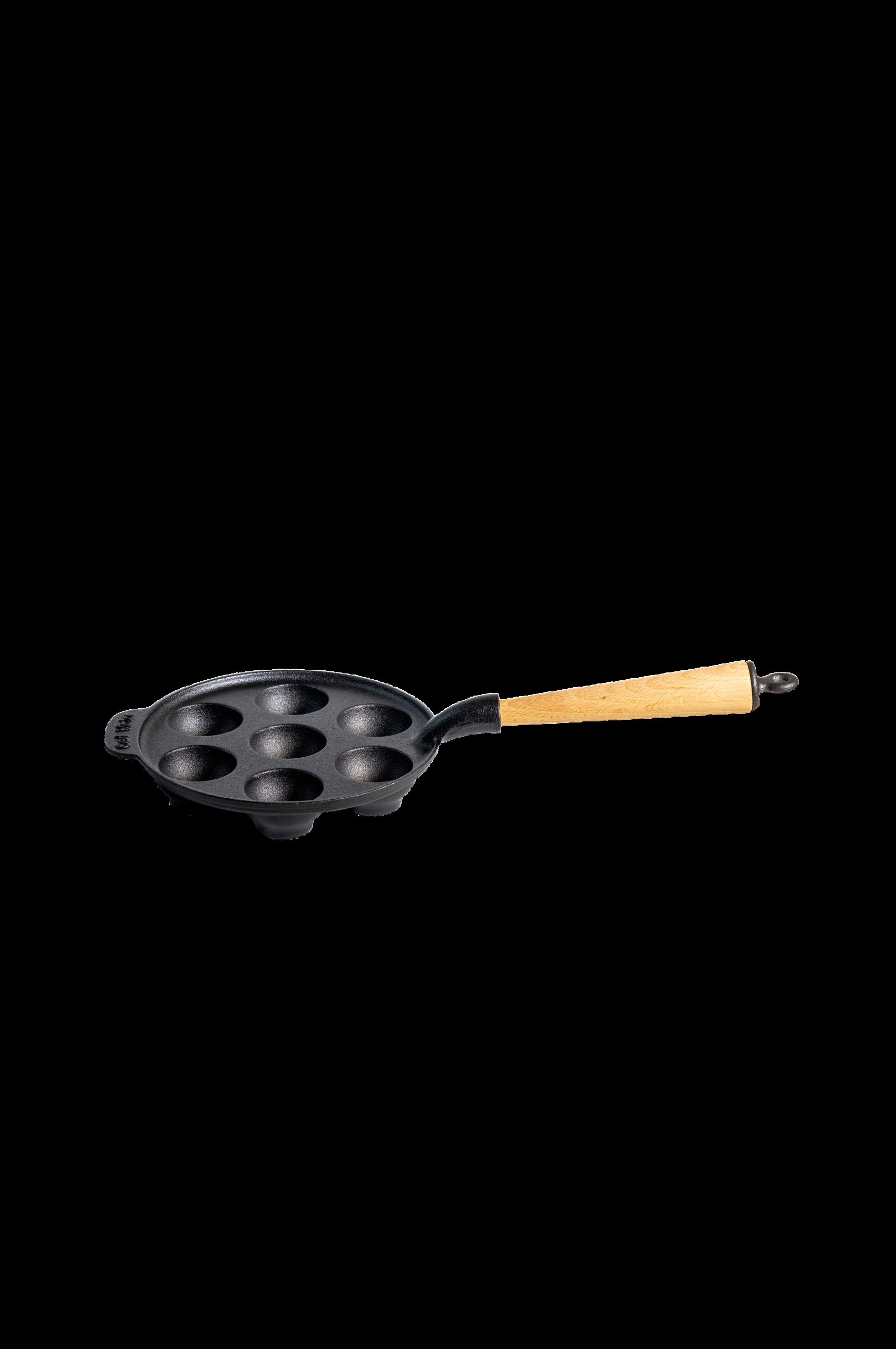 Munkepanne med håndtak i bøk diameter 22 cm v:4191128