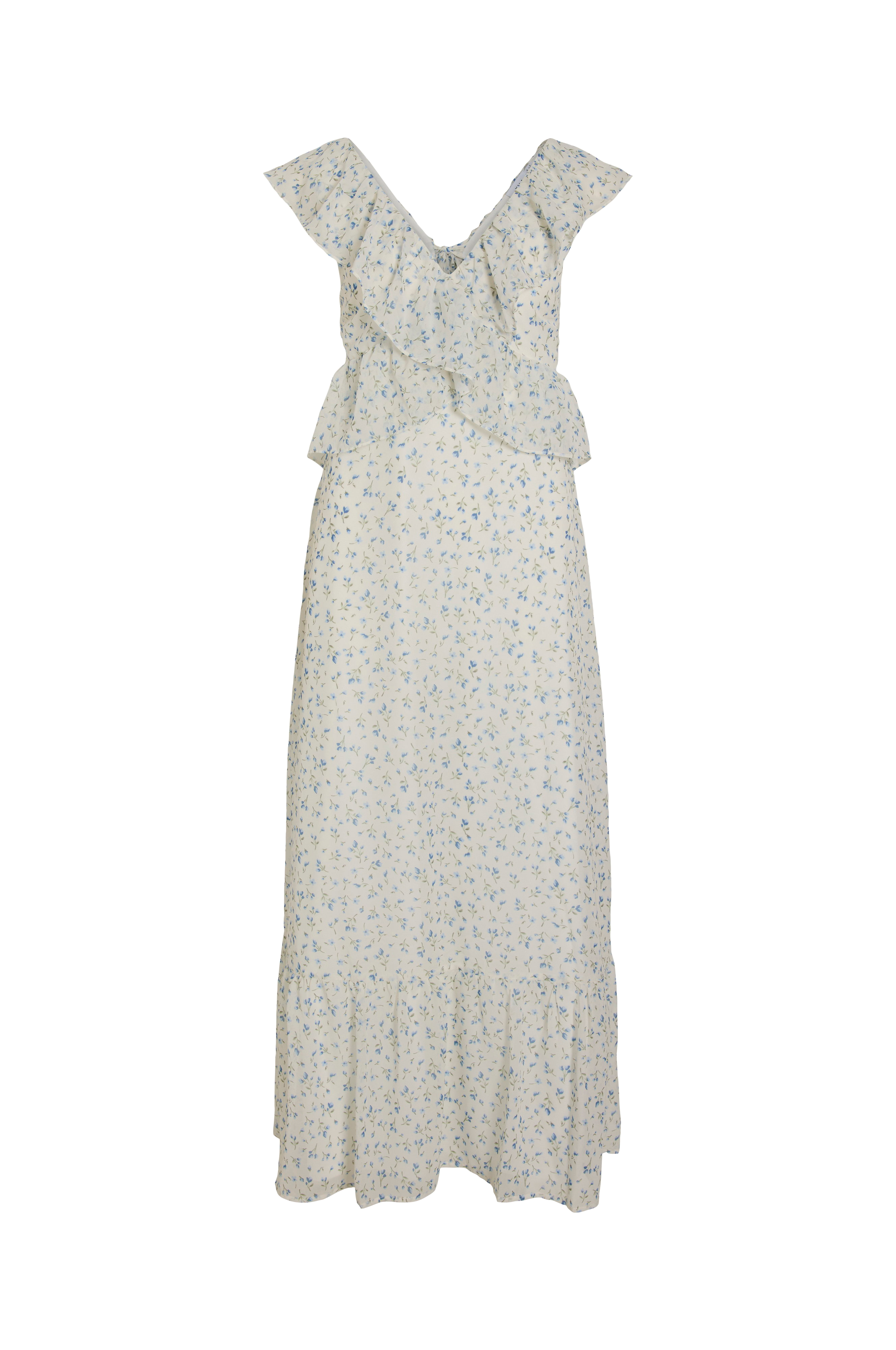 Maxikjole viMone S/L Maxi Flounce Dress v:5631774