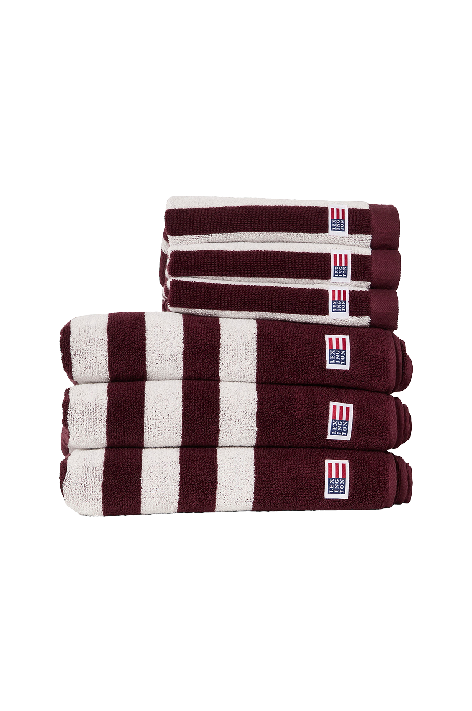 Stripet frottéhåndkle v:9958031