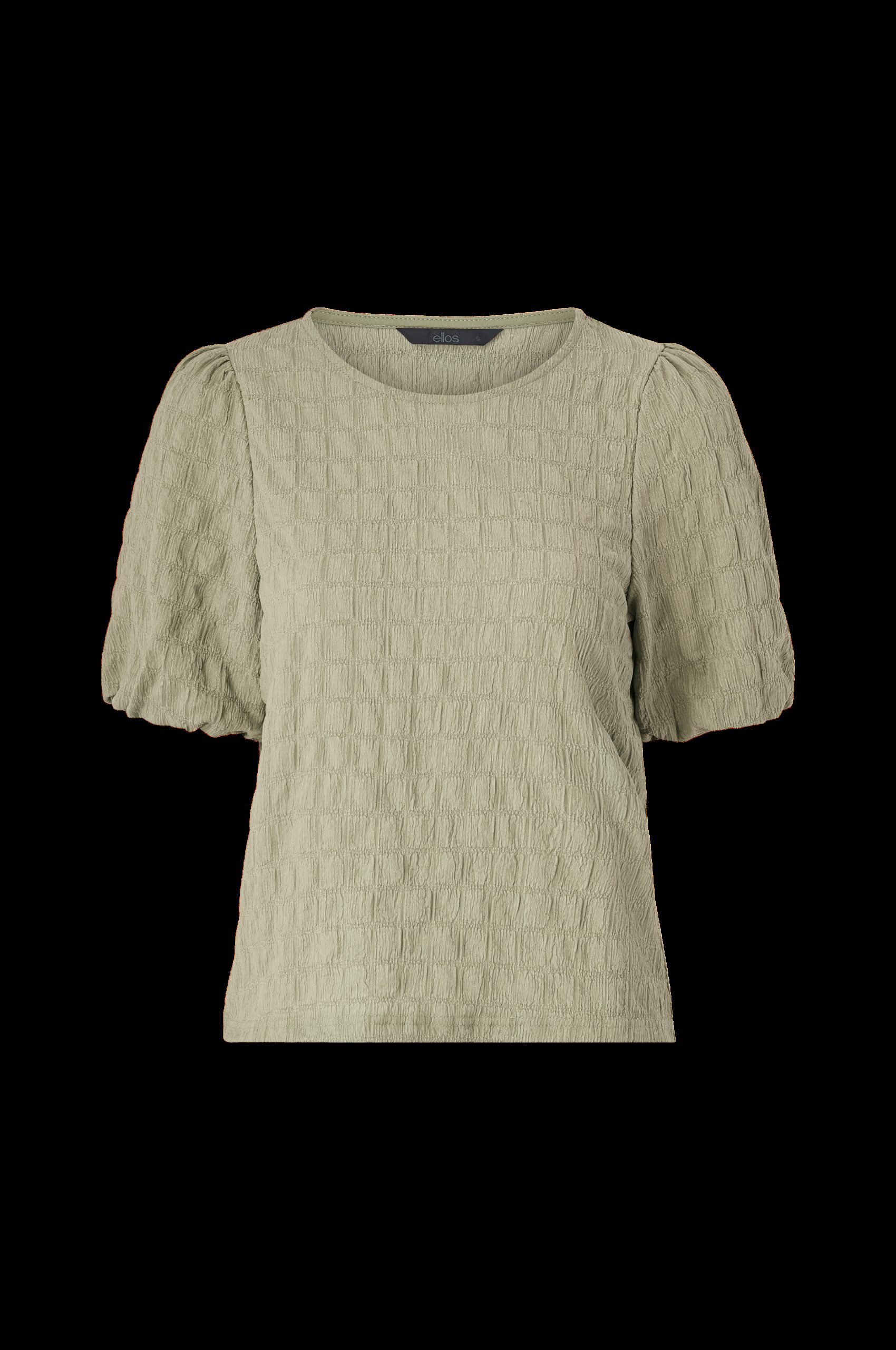 Jerseybluse med ballongermer v:8517874