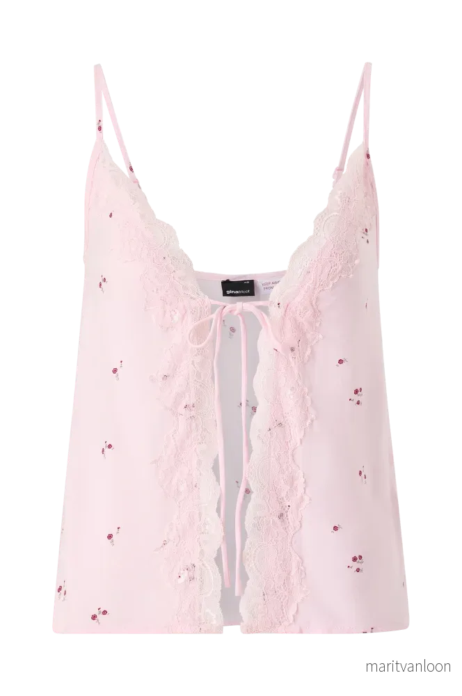 Pyjamastopp Lace Loungewear Singlet v:4827856