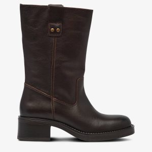 Boots Biamary Mid Pull On Boot Pull Up Leather v:8736166