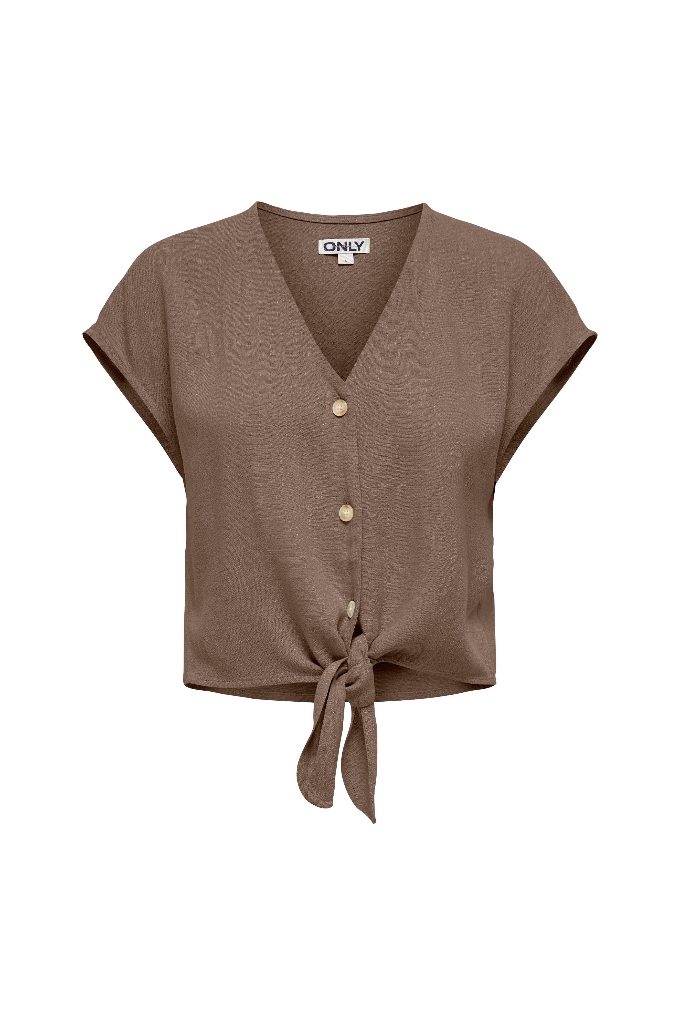 Bluse onlSiesta SS Knot Lin BL Shirt Pnt v:5585611