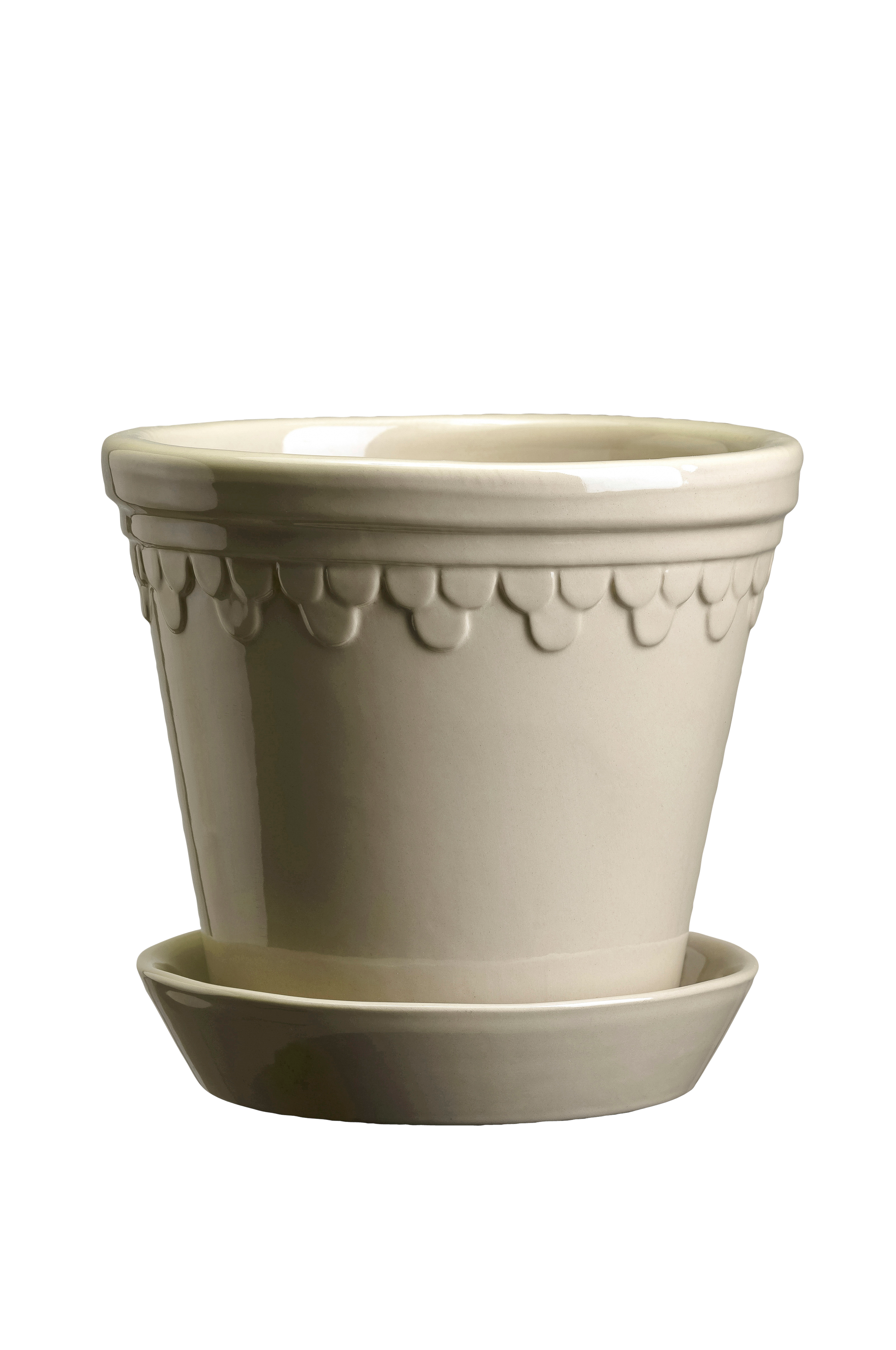 Potte med fat enhavner GLAZED, diameter 14 cm v:3742381